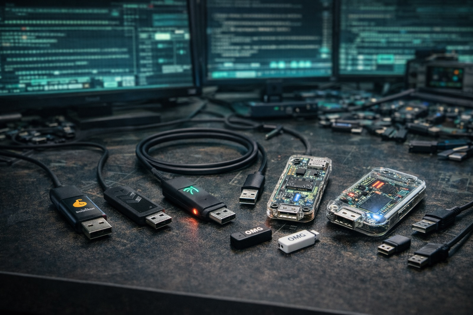 USB HID attack tools and keystroke injection devices