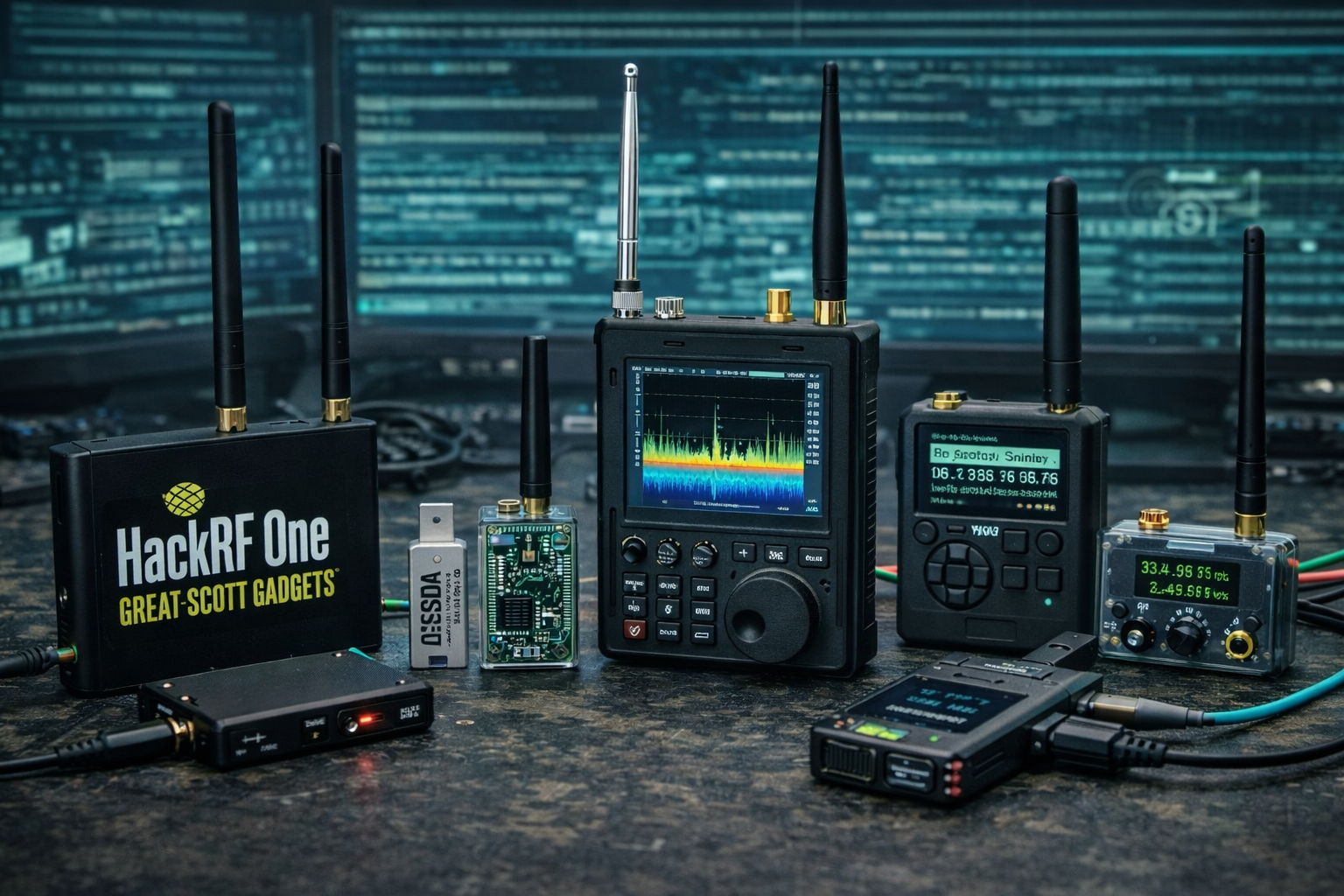 Software defined radios and RF hacking tools for cybersecurity research