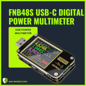 USB-C Digital Power Multimeter for precise voltage and current testing.