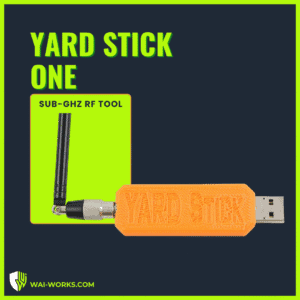 Yard Stick One Sub-GHz RF hacking tool for wireless signal analysis.