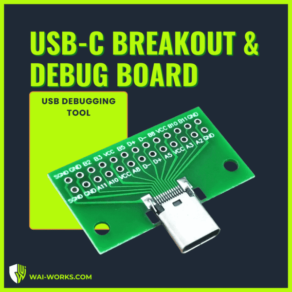 Portable USB Debug Board | USB-C Signal Breakout & Testing Tool