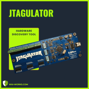 JTAGulator hardware debugging tool for on-chip interface discovery.