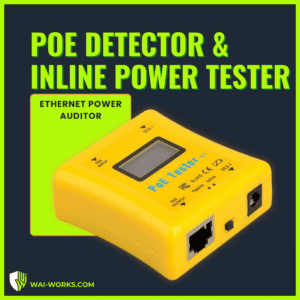 PoE detector and inline power tester for network cable testing.