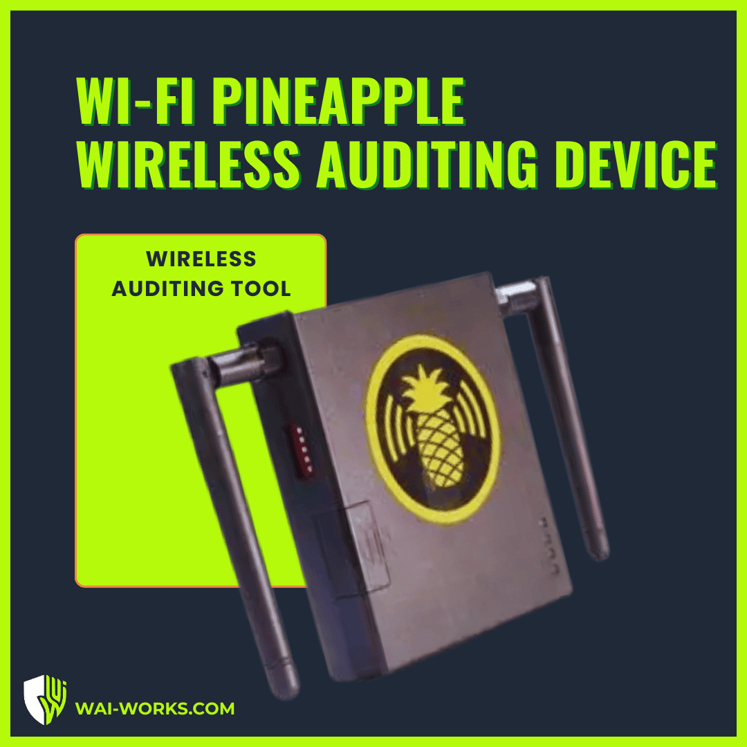 Wireless auditing tool for Wi-Fi security testing and network analysis.