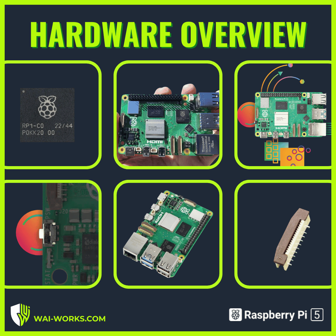 High-performance Raspberry Pi 5 with 8GB RAM, ideal for advanced projects and hacking tools.