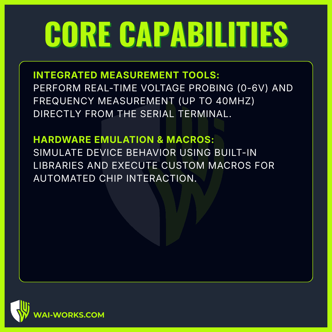 Universal Serial Interface Tool for Bus Pirate v3.6 device.