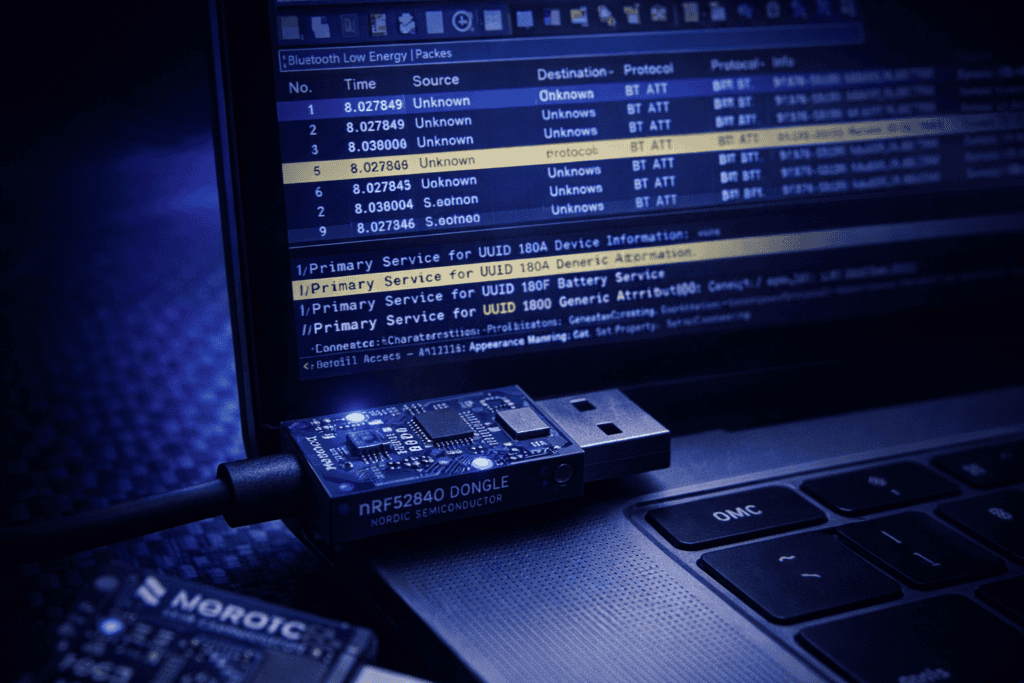 Bluetooth Pentesting 101: BLE Sniffing with nRF52840 and Wireshark